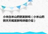 小米白米山药粥发胖吗（小米山药粥天天喝发胖吗详细介绍）