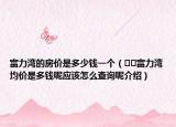 富力湾的房价是多少钱一个（﻿﻿富力湾均价是多钱呢应该怎么查询呢介绍）