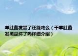 羊肚菌发黑了还能吃么（干羊肚菌发黑是坏了吗详细介绍）