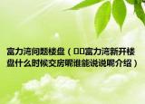 富力湾问题楼盘（﻿﻿富力湾新开楼盘什么时候交房呢谁能说说呢介绍）