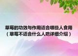 草莓的功效与作用适合哪些人食用（草莓不适合什么人吃详细介绍）