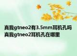 真我gtneo2有3.5mm耳机孔吗 真我gtneo2耳机孔在哪里