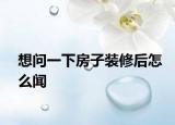 想问一下房子装修后怎么闻