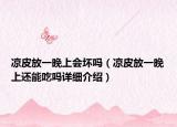 凉皮放一晚上会坏吗（凉皮放一晚上还能吃吗详细介绍）