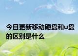 今日更新移动硬盘和u盘的区别是什么