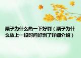 栗子为什么热一下好剥（栗子为什么放上一段时间好剥了详细介绍）