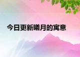 今日更新曦月的寓意