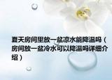 夏天房间里放一盆凉水能降温吗（房间放一盆冷水可以降温吗详细介绍）