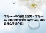 华为ne-al00是什么型号（华为nam-al00是什么型号 华为nam-al00是什么手机介绍）