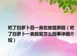 吃了白萝卜后一直在放屁原因（吃了白萝卜一直放屁怎么回事详细介绍）