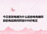 今日更新电鳗为什么能放电电鳗释放的电能瞬间释放800伏电压