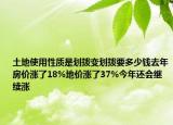 土地使用性质是划拨变划拨要多少钱去年房价涨了18%地价涨了37%今年还会继续涨
