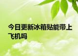 今日更新冰箱贴能带上飞机吗