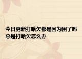 今日更新打哈欠都是因为困了吗总是打哈欠怎么办