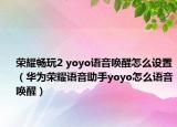 荣耀畅玩2 yoyo语音唤醒怎么设置（华为荣耀语音助手yoyo怎么语音唤醒）