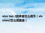 vivo tws 2的声音怎么调节（vivotws2怎么调音量）