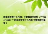 称重装置有什么作用（主要有哪些类型 