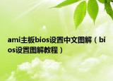 ami主板bios设置中文图解（bios设置图解教程）