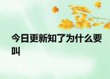 今日更新知了为什么要叫