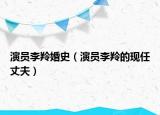 演员李羚婚史（演员李羚的现任丈夫）