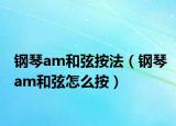 钢琴am和弦按法（钢琴am和弦怎么按）