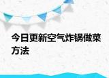 今日更新空气炸锅做菜方法