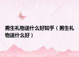男生礼物送什么好知乎（男生礼物送什么好）