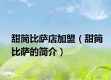 甜筒比萨店加盟（甜筒比萨的简介）