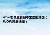 wow怎么查看副本里面的地图（WOW跨服地图）