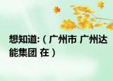 想知道:（广州市 广州达能集团 在）