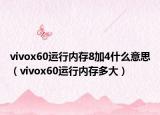 vivox60运行内存8加4什么意思（vivox60运行内存多大）