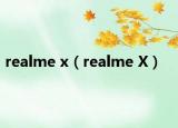 realme x（realme X）
