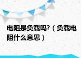电阻是负载吗?（负载电阻什么意思）