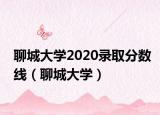 聊城大学2020录取分数线（聊城大学）