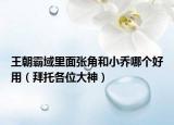 王朝霸域里面张角和小乔哪个好用（拜托各位大神）