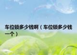 车位锁多少钱啊（车位锁多少钱一个）
