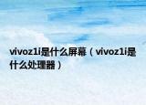 vivoz1i是什么屏幕（vivoz1i是什么处理器）