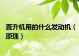 直升机用的什么发动机（原理）