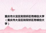 重庆市大足区和双桥区有哪些大学（重庆市大足区和双桥区有哪些大学）