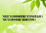 飞机在飞行的时候把舱门打开会怎么样（飞机飞行途中机舱门能被打开吗）