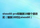 vivox60 pro和魅族18哪个值得买（魅族18对比vivox60）