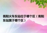 衡阳火车东站位于哪个区（衡阳东站属于哪个区）