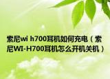 索尼wi h700耳机如何充电（索尼WI-H700耳机怎么开机关机）