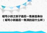 蜡笔小新之新子最后一集暴露身份（蜡笔小新最后一集演的是什么啊）
