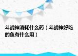 斗战神消耗什么药（斗战神好吃的鱼有什么用）