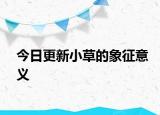 今日更新小草的象征意义
