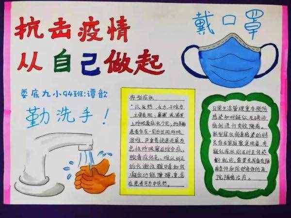 点赞！这些娄底小学生的画，为抗疫“逆行者”加油