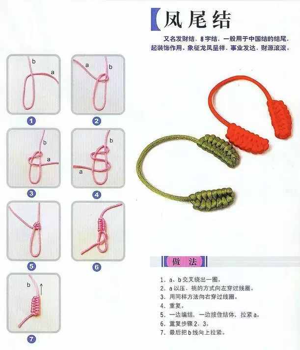 佛珠手串4种打结方法图解