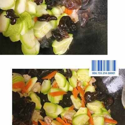 鲜味无敌的低脂西葫芦木耳炒肉片，大人小孩都爱吃