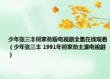 少年张三丰何家劲版电视剧全集在线观看（少年张三丰 1991年何家劲主演电视剧）